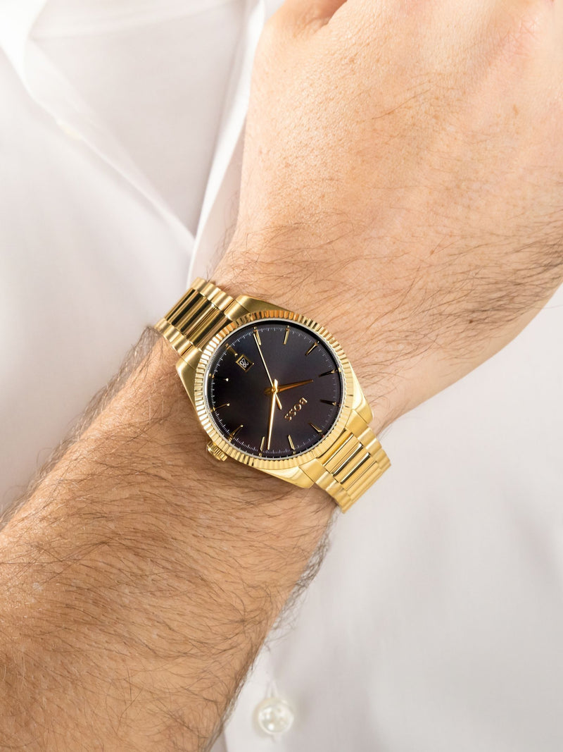 BOSS gold tone Cheswick watch 40mm - British product