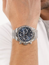 Next BOSS Hero Chrono Silver Tone Stainless Steel Watch- Buy online at McGrocer