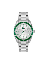 Next Lacoste Silver Tone Boston Stainless Steel Bracelet Watch- Buy online at McGrocer