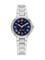 Next Tommy Hilfiger Silver Tone Stainless Steel Bracelet Watch Navy Dial 28mm- Buy online at McGrocer