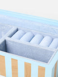 Oliver Bonas jewellery box blue brown resin large, imported from the UK