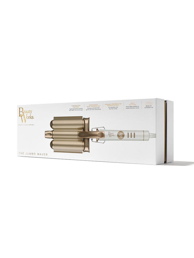 Beauty Works Jumbo Waver ionic hair styling tool - British product