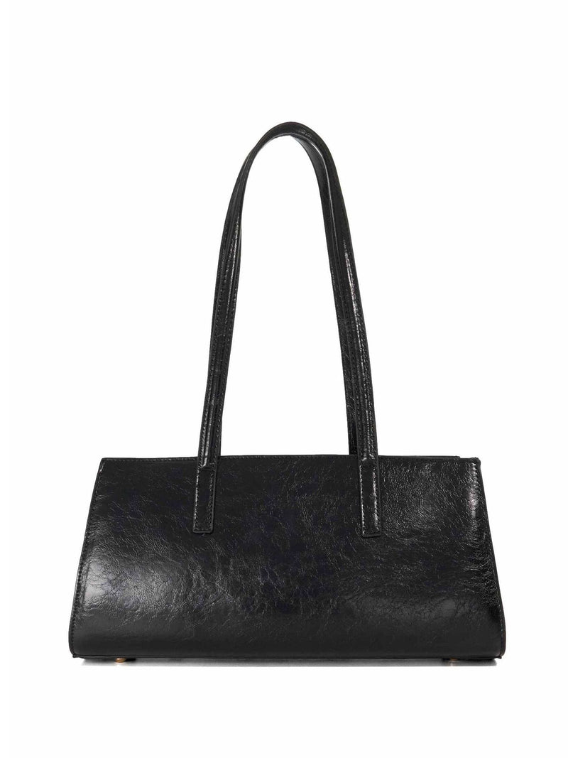 Dune London Depend Tote Bag black rubber - British product