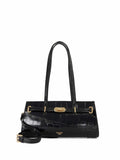 Dune London Depend Tote Bag black rubber - British product