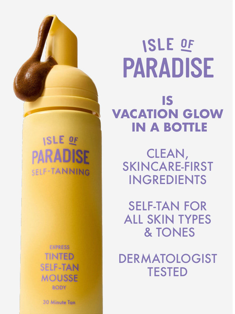 Isle of Paradise express self tan mousse 200ml (British brand)