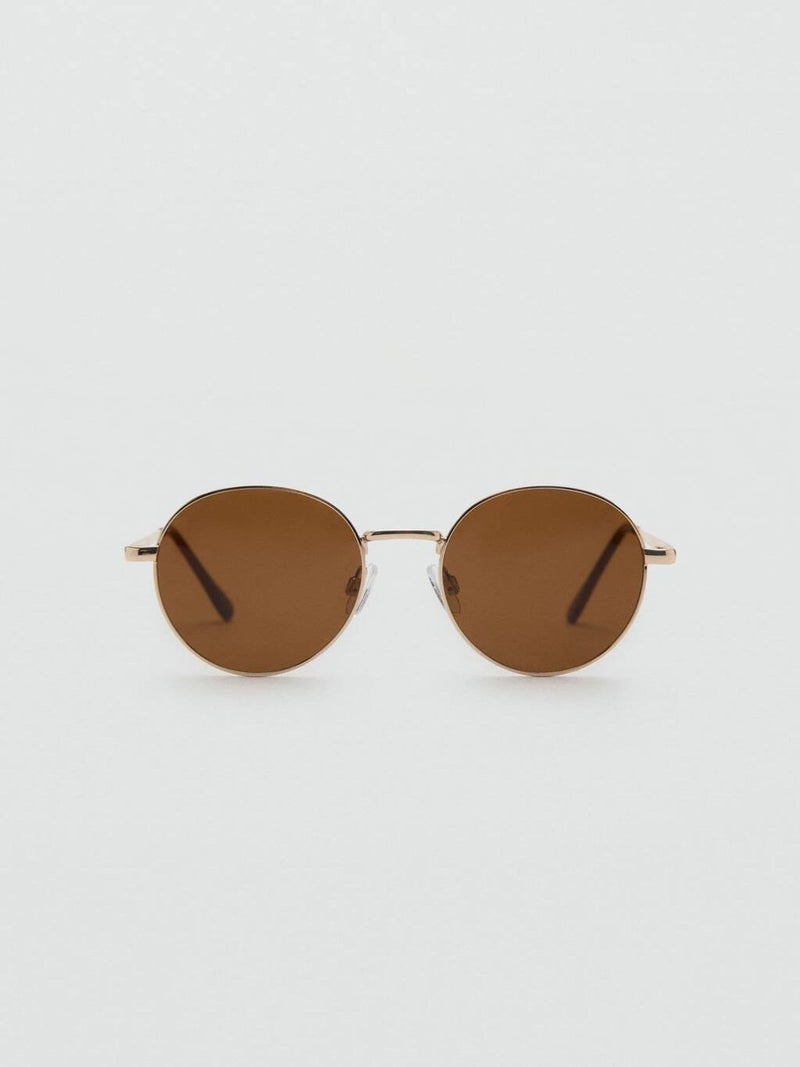 Mango gold frame sunglasses round design, imported from the UK
