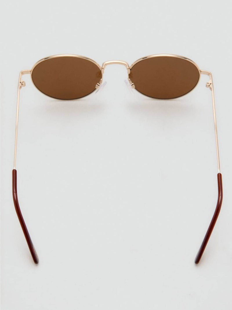 Mango gold frame sunglasses round design, imported from the UK