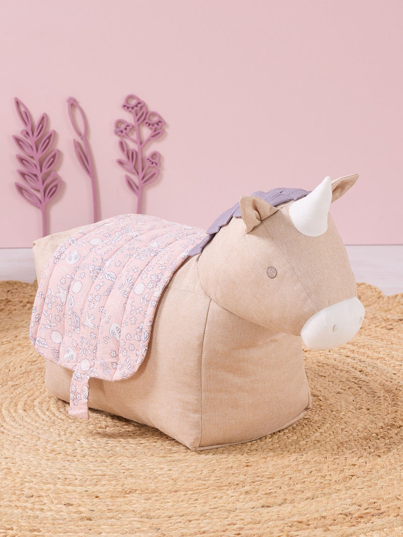 Tutti Bambini Uma Unicorn ride-on beanbag, UK version