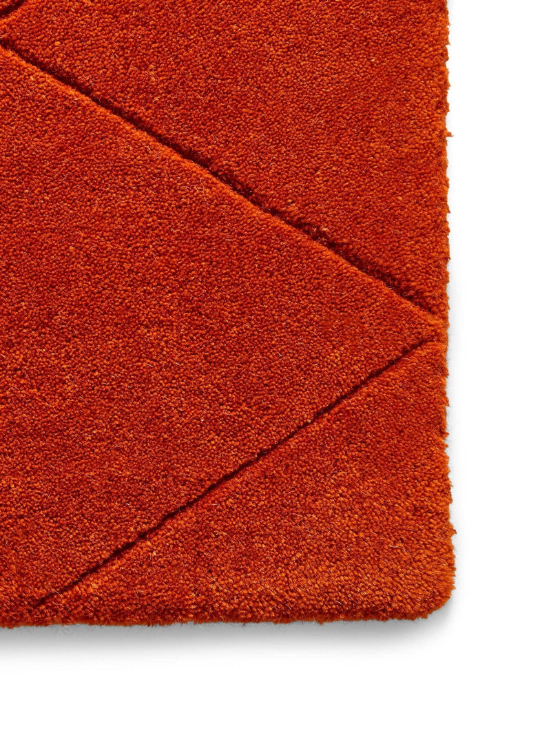 Think Rugs Terracotta Kasbah modern wool rug, imported from the UK