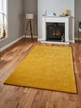 Next Think Rugs Ochre Kasbah Modern Wool Rug- Buy online at McGrocer