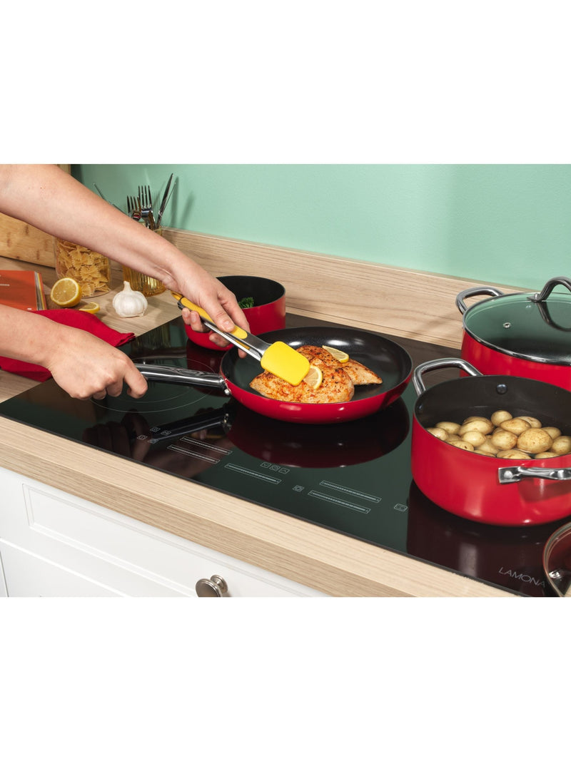 Russell Hobbs Red Riviera 4-piece pan set (British brand)