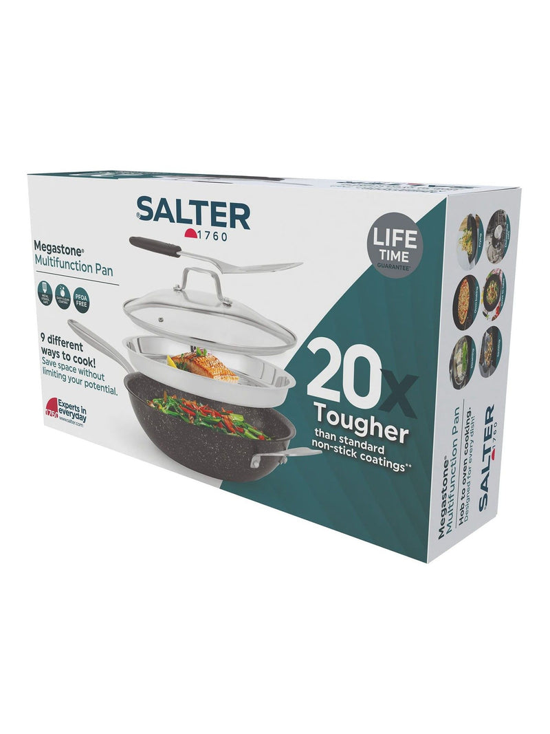 Salter Megastone black multi function pan - British product