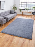 Think Rugs slate grey plain shaggy rug (British brand)