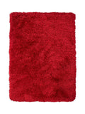 Think Rugs red shaggy rug, UK version