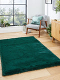 Think Rugs Super Teddy jewel green shaggy rug, UK version