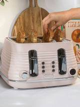 Next Salter Pink Ripple 4-Slice Toaster- Buy online at McGrocer