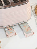 Salter Pink Ripple 4-slice toaster, imported from the UK