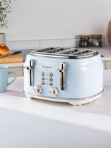 Next Salter Blue Retro 4-Slice Toaster- Buy online at McGrocer
