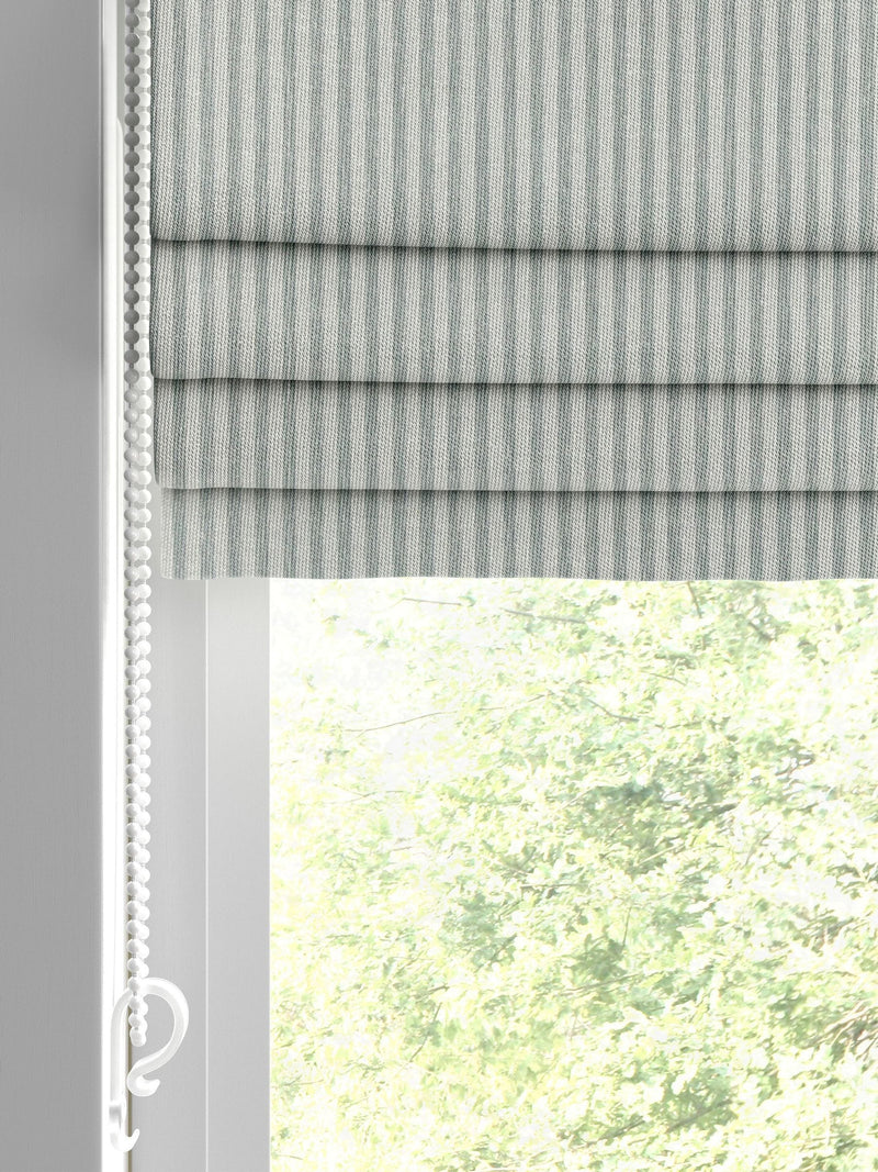 Bluebell roman blind striped jacquard made to measure (British brand)