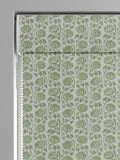 Eliza roman blind pistachio green floral print (British brand)