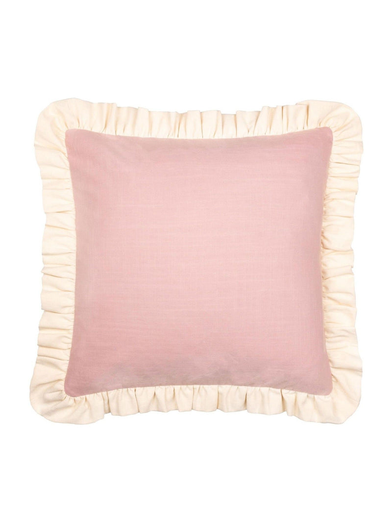 Wylder Effie cotton ruffle cushion 45x45cm (British brand)