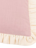 Wylder Effie cotton ruffle cushion 45x45cm (British brand)