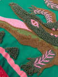 Furn teal croc cushion 45x45 cm, imported from the UK