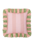 Wylder Birdie Stripe ruffle cushion 45x45cm - British product
