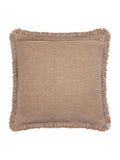 Yard chocolate cotton velvet cushion 45x45, imported from the UK