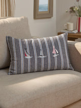 Next Wylder Navy Abersoch Regatta Feather Filled Cushion 30x50cm- Buy online at McGrocer