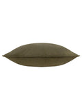 Yard Lichen slub cotton feather filled cushion 50x50cm, British brand