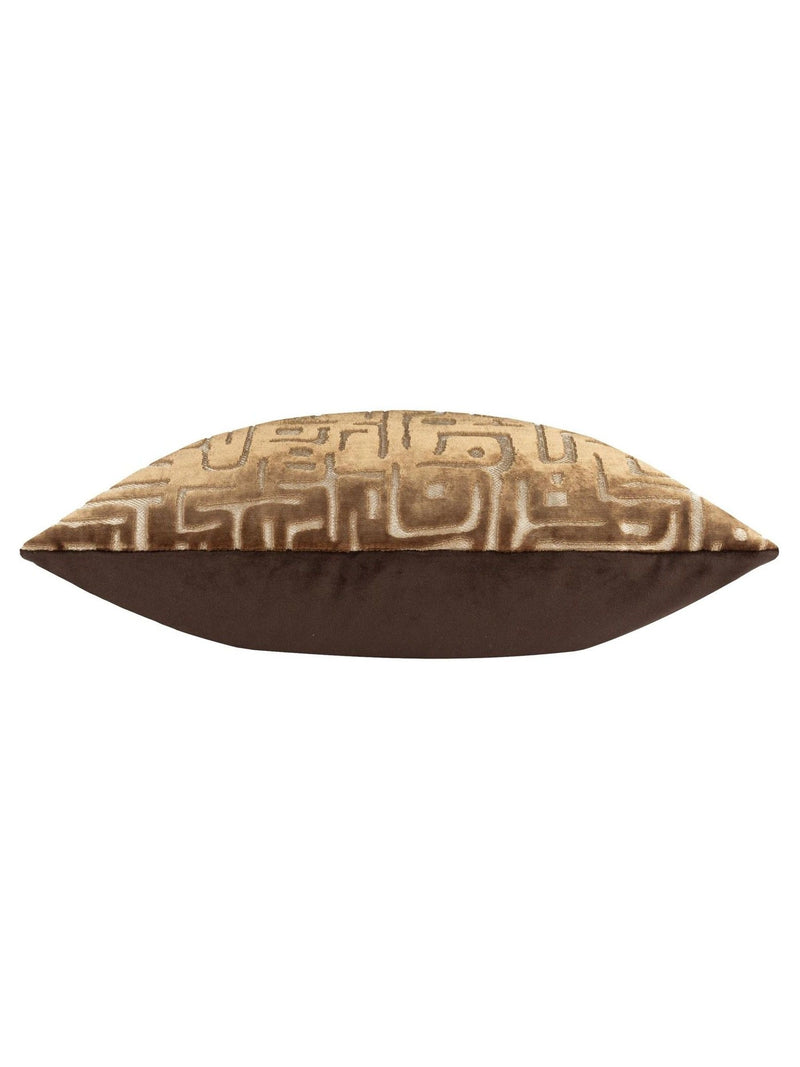 HÖEM Soren cut velvet cushion brown 45x45 - British product