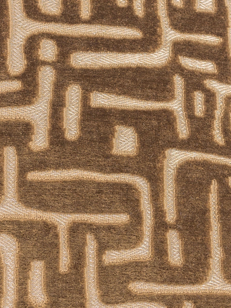 HÖEM Soren cut velvet cushion brown 45x45 - British product