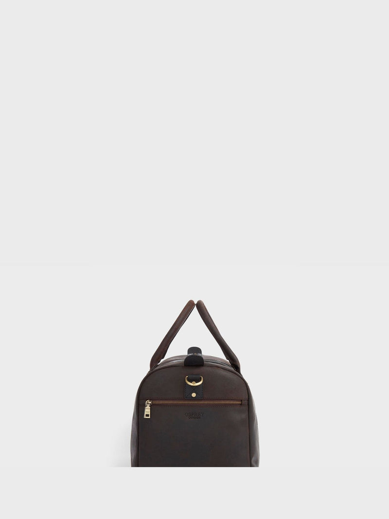 Osprey London Jenson leather holdall bag brown, UK version