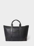 Osprey London black leather Savanna weekender bag - British product