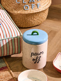 Oliver Bonas Paws Off ceramic pet jar 19cm (British brand)