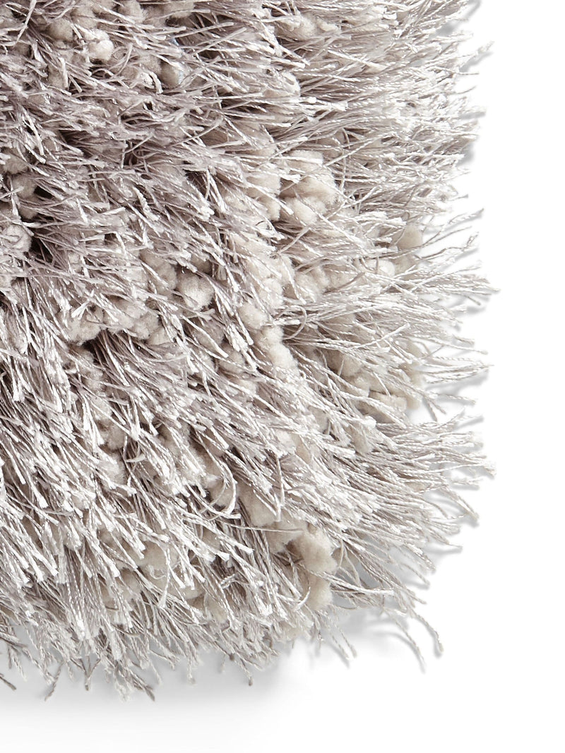 Think Rugs Montana silver plain shaggy rug, imported from the UK