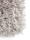 Think Rugs Montana silver plain shaggy rug, imported from the UK