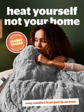 Silentnight luxury heated throw 120x160cm, imported from the UK