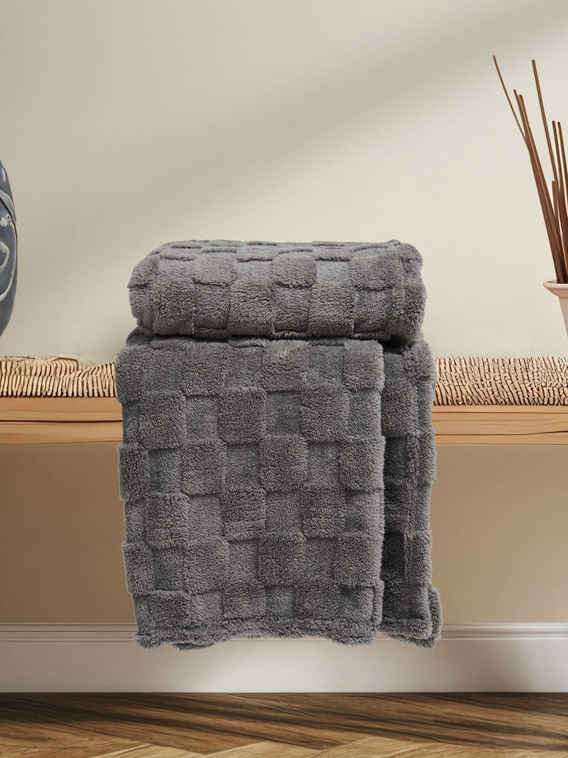 U.S. Polo Assn. Premium Plush Jacquard Throw 130x170cm - British product