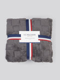U.S. Polo Assn. Premium Plush Jacquard Throw 130x170cm - British product
