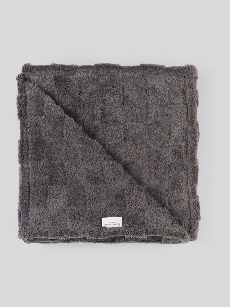 U.S. Polo Assn. Premium Plush Jacquard Throw 130x170cm - British product