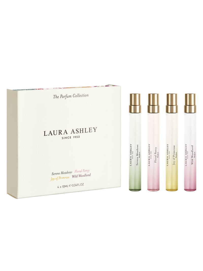 Laura Ashley perfume gift set 4x10ml purse sprays floral fragrances (British brand)
