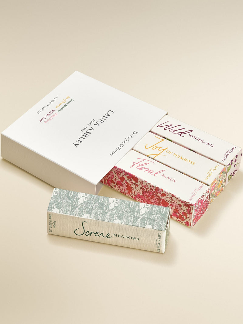 Laura Ashley perfume gift set 4x10ml purse sprays floral fragrances (British brand)