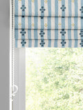 Emily Bond Blue Clara made to measure roman blind, UK version