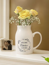 Next PMC Personalised Wreath Jug Vase 12cm- Buy online at McGrocer