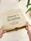 PMC personalised wedding memory box 28x28x10cm - British product