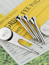 Next Treat Republic Personalised Silver Plated Golf Tee Gift Set- Buy online at McGrocer