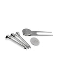 Treat Republic Personalised Silver Plated Golf Tee Gift Set, imported from the UK