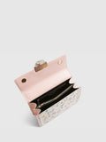 River Island cream ditsy floral panelled shoulder bag, imported from the UK